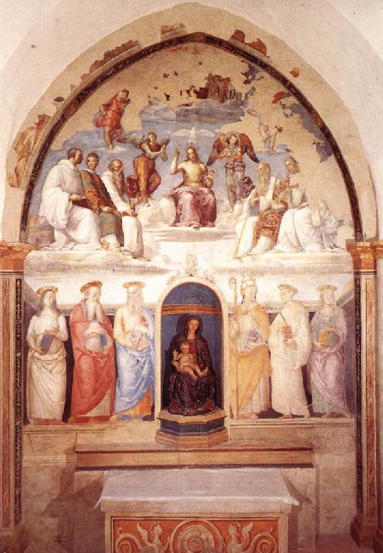 PERUGINO, Pietro Trinity and Six Saints China oil painting art